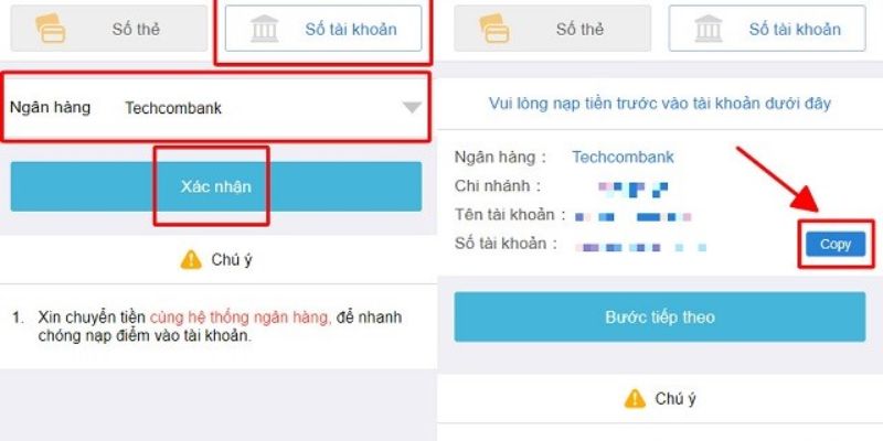 Nạp Tiền Kubet Đơn Giản, Tiện Lợi, An Toàn Từ A Đến Z 2 3 bước nạp tiền Kubet bằng TKNH an toàn